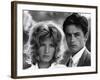 L'eclipse by Michelangelo Antonioni with Alain Delon and Monica Vitti, 1962 (b/w photo)-null-Framed Photo