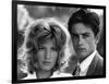 L'eclipse by Michelangelo Antonioni with Alain Delon and Monica Vitti, 1962 (b/w photo)-null-Framed Photo