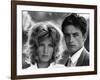 L'eclipse by Michelangelo Antonioni with Alain Delon and Monica Vitti, 1962 (b/w photo)-null-Framed Photo