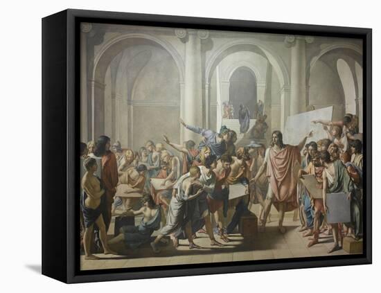 L'école d'Apelles-Jean Broc-Framed Stretched Canvas