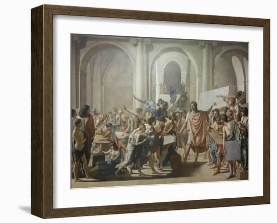 L'école d'Apelles-Jean Broc-Framed Giclee Print