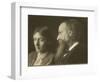 L'écrivain Virginia Woolf (1882-1941) et son père Leslie Stephen (1832-1904)-George Charles Beresford-Framed Giclee Print