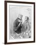 L'Edition Princeps, Plate 8 from Les Toquades, 1858-Paul Gavarni-Framed Giclee Print