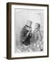 L'Edition Princeps, Plate 8 from Les Toquades, 1858-Paul Gavarni-Framed Giclee Print