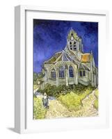 L'Eglise d'Auvers-sur-Oise-Vincent van Gogh-Framed Giclee Print