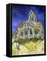 L'Eglise d'Auvers-sur-Oise-Vincent van Gogh-Framed Stretched Canvas