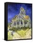 L'Eglise d'Auvers-sur-Oise-Vincent van Gogh-Framed Stretched Canvas