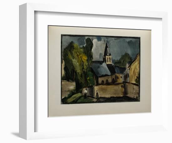 L'Eglise de Bougival, 1913-Maurice De Vlaminck-Framed Collectable Print