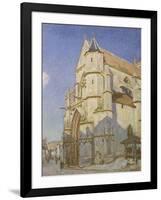 L'Eglise de Moret (Le soir)-Alfred Sisley-Framed Giclee Print