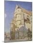 L'Eglise de Moret (Le soir)-Alfred Sisley-Mounted Giclee Print