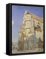 L'Eglise de Moret (Le soir)-Alfred Sisley-Framed Stretched Canvas