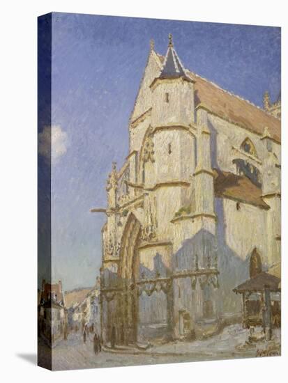 L'Eglise de Moret (Le soir)-Alfred Sisley-Stretched Canvas