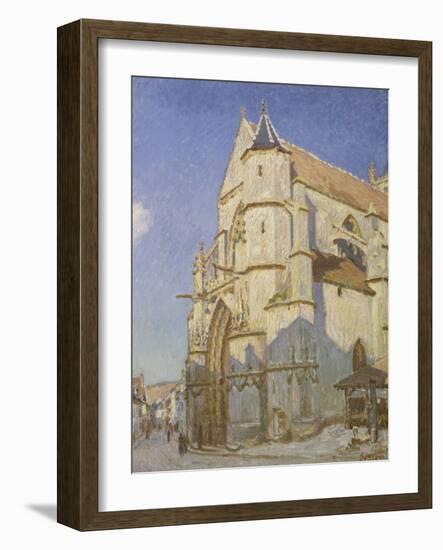 L'Eglise de Moret (Le soir)-Alfred Sisley-Framed Giclee Print