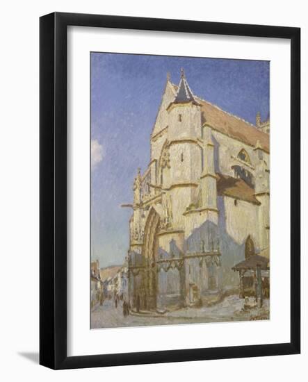 L'Eglise de Moret (Le soir)-Alfred Sisley-Framed Giclee Print