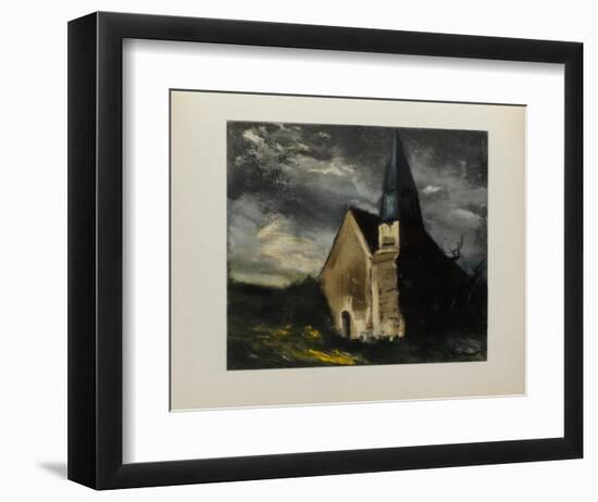 L'Eglise de Saint Lubin, 1934-Maurice De Vlaminck-Framed Collectable Print