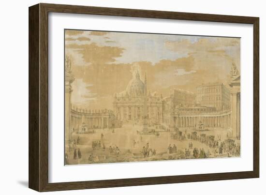 L'église de Saint-Pierre du Vatican à Rome-Francesco Pannini-Framed Giclee Print