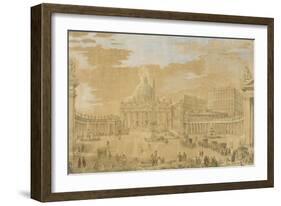 L'église de Saint-Pierre du Vatican à Rome-Francesco Pannini-Framed Giclee Print