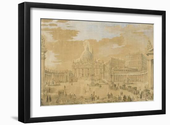 L'église de Saint-Pierre du Vatican à Rome-Francesco Pannini-Framed Giclee Print