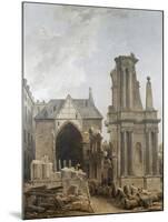 L'église des Feuillants en démolition-Hubert Robert-Mounted Giclee Print