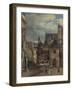 L'église Saint-Germain-L'Auxerrois et la rue Chilpéric, vers 1830-null-Framed Giclee Print