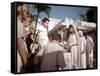 L'egyptien (THE EGYPTIAN) by Michael Curtiz with Edmund Purdom and Jean Simmons, 1954 (photo)-null-Framed Stretched Canvas