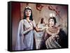 L'egyptien (THE EGYPTIAN) by Michael Curtiz with Gene Tierney and Judith Evelyn, 1954 (photo)-null-Framed Stretched Canvas