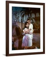 L'egyptien (THE EGYPTIAN) by Michael Curtiz with Jean Simmons and Edmund Purdom, 1954 (photo)-null-Framed Photo