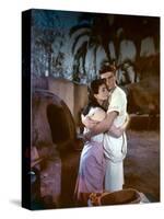 L'egyptien (THE EGYPTIAN) by Michael Curtiz with Jean Simmons and Edmund Purdom, 1954 (photo)-null-Stretched Canvas