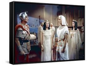 L'egyptien (THE EGYPTIAN) by Michael Curtiz with Victor Mature, Gene Tierney and Michael Wilding, 1-null-Framed Stretched Canvas