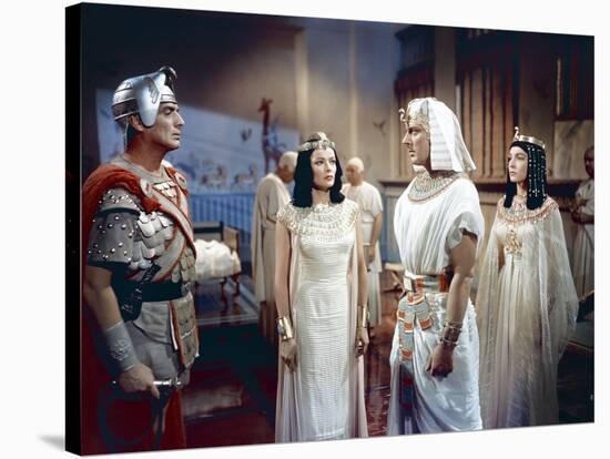 L'egyptien (THE EGYPTIAN) by Michael Curtiz with Victor Mature, Gene Tierney and Michael Wilding, 1-null-Stretched Canvas