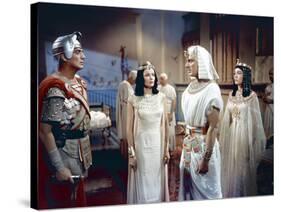 L'egyptien (THE EGYPTIAN) by Michael Curtiz with Victor Mature, Gene Tierney and Michael Wilding, 1-null-Stretched Canvas