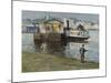 L'embarcadere sur la Seine-Frank Myers Boggs-Mounted Premium Giclee Print