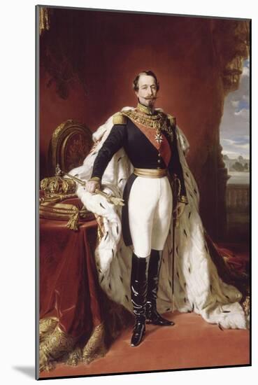 L'empereur Napoléon III (1808-1873) en pied-Franz Xaver Winterhalter-Mounted Giclee Print