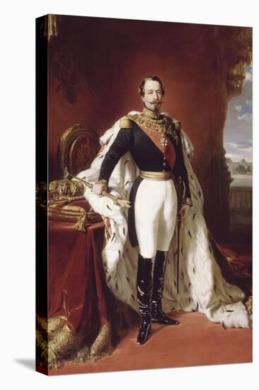 L'empereur Napoléon III (1808-1873) en pied-Franz Xaver Winterhalter-Stretched Canvas