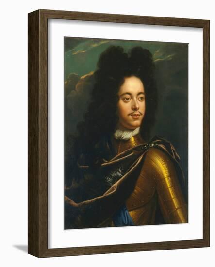 L'empereur Pierre I Le Grand - Portrait of Emperor Peter I the Great (1672-1725), by Schalcken, God-Godfried Schalken Or Schalcken-Framed Giclee Print