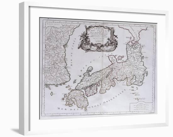 L'Empire Du Japon. from 'Universal Atlas Drawings on the Best Modern Maps';  'Atlas Universale…-Pietro Santini-Framed Giclee Print