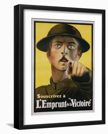 L'Emprunt De La "Victoire" Recruitment Poster-null-Framed Giclee Print