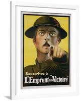 L'Emprunt De La "Victoire" Recruitment Poster-null-Framed Giclee Print