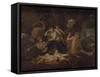 L'enfance de Bacchus-Nicolas Poussin-Framed Stretched Canvas