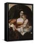 L'Enfance de Pic de La Mirandole-Paul Delaroche-Framed Stretched Canvas