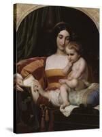 L'Enfance de Pic de La Mirandole-Paul Delaroche-Stretched Canvas