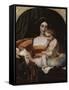 L'Enfance de Pic de La Mirandole-Paul Delaroche-Framed Stretched Canvas