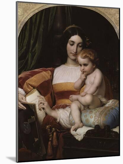 L'Enfance de Pic de La Mirandole-Paul Delaroche-Mounted Giclee Print