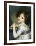 L'Enfant a La Poupee, a Child with a Doll-Jean-Baptiste Greuze-Framed Giclee Print