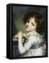 L'Enfant a La Poupee, a Child with a Doll-Jean-Baptiste Greuze-Framed Stretched Canvas