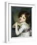 L'Enfant a La Poupee, a Child with a Doll-Jean-Baptiste Greuze-Framed Giclee Print