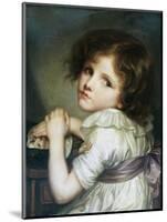 L'Enfant a La Poupee, a Child with a Doll-Jean-Baptiste Greuze-Mounted Giclee Print