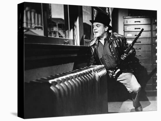 L'enfer est a lui WHITE HEAT by RaoulWalsh with James Cagney, 1949 (b/w photo)-null-Stretched Canvas