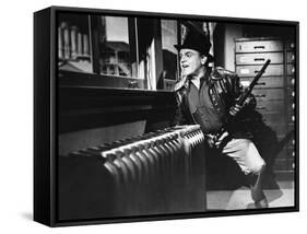 L'enfer est a lui WHITE HEAT by RaoulWalsh with James Cagney, 1949 (b/w photo)-null-Framed Stretched Canvas