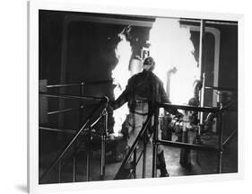 L'enfer est a lui, WHITE HEAT by RAOULWALSH with James Cagney, 1949 (b/w photo)-null-Framed Photo